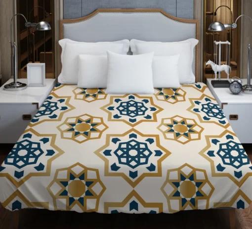 Elegant Modern Arabesque Design Duvet Cover