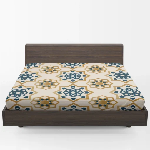 Elegant Modern Arabesque Design Fitted Sheet 1