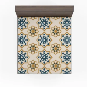 Elegant Modern Arabesque Design Fitted Sheet