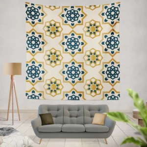 Elegant Modern Arabesque Design Wall Tapestry