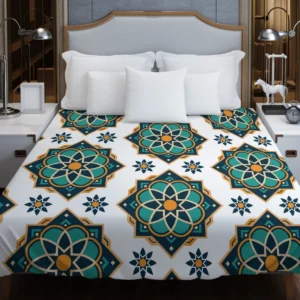 Elegant Modern Moroccan Design Duvet Cover