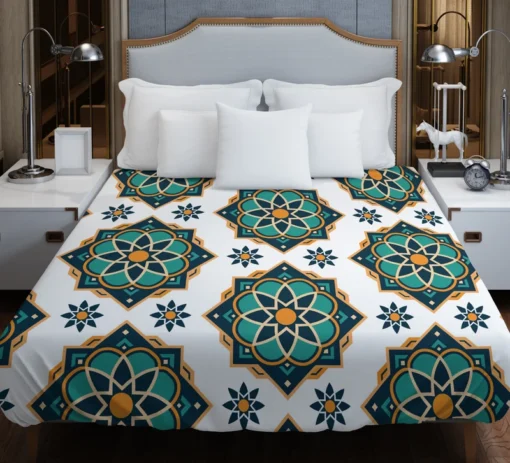 Elegant Modern Moroccan Design Duvet Cover