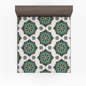 Elegant Modern Moroccan Design Fitted Sheet