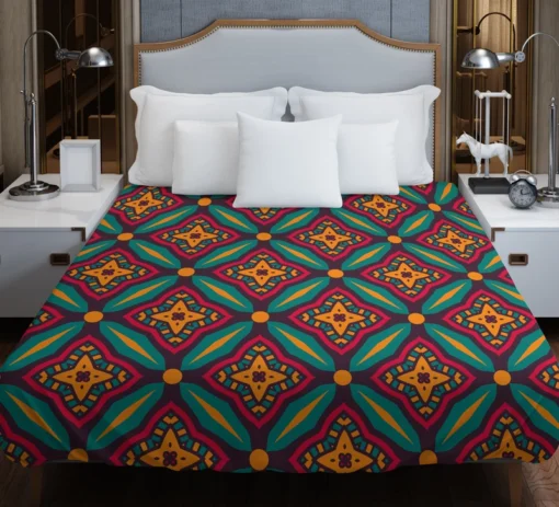 Elegant Moroccan Pattern Duvet Cover