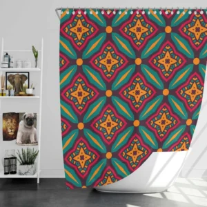 Elegant Moroccan Pattern Shower Curtain