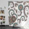 Elegant Paisley Pattern With Vintage Flower Shower Curtain