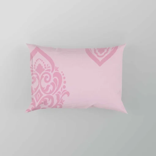 Elegant Pink Damask Pattern Pillow Case