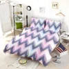 Elegant Purple Pink Zigzag Bedding Set