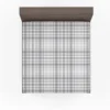 Elegant Stripe Checkered Pattern Plaid Fitted Sheet