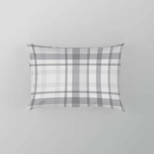 Elegant Stripe Checkered Pattern Plaid Pillow Case