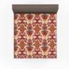 Elegant Turkish Red Design Fitted Sheet