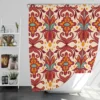 Elegant Turkish Red Design Shower Curtain