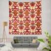 Elegant Turkish Red Design Wall Tapestry