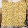 Elegant Vintage Damask Design Quilt Blanket