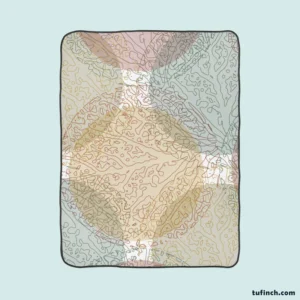 Elegant Watercolor Design Fleece Blanket 1