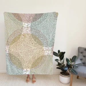 Elegant Watercolor Design Fleece Blanket