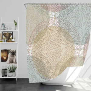 Elegant Watercolor Design Shower Curtain