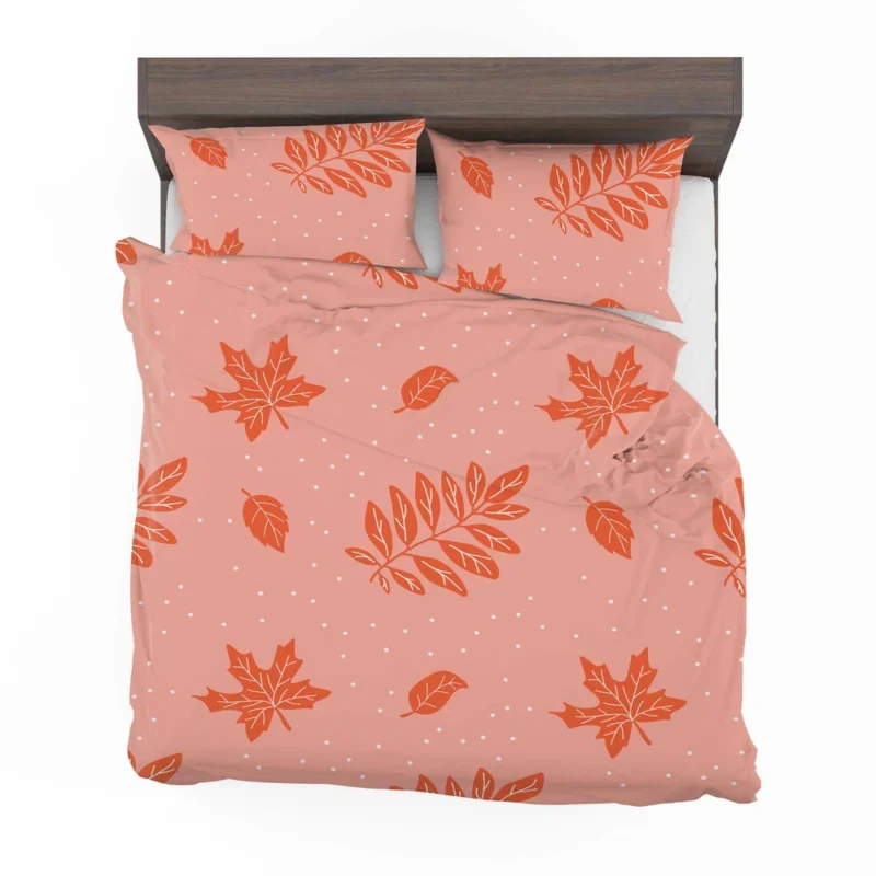 Endless Fall Leaves Arrangement Bedding Set 2