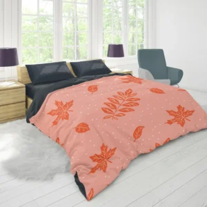 Endless Fall Leaves Arrangement Duvet Cover 1