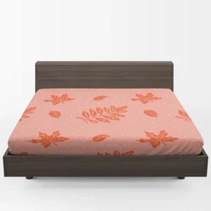 Endless Fall Leaves Arrangement Fitted Sheet 1