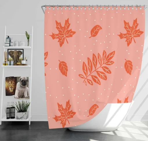 Endless Fall Leaves Arrangement Shower Curtain