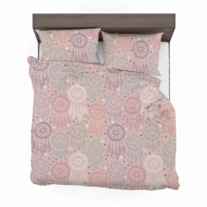 Engraved Hand Drawn Boho Pattern Design Bedding Set 1