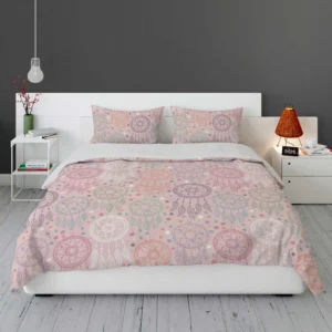 Engraved Hand Drawn Boho Pattern Design Bedding Set 2