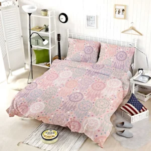 Engraved Hand Drawn Boho Pattern Design Bedding Set