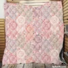 Engraved Hand Drawn Boho Pattern Design Quilt Blanket