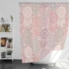 Engraved Hand Drawn Boho Pattern Design Shower Curtain