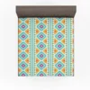 Ethnic Abstract Ikat Art Fitted Sheet