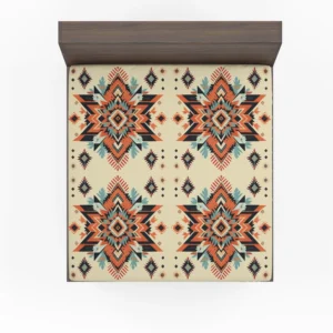 Ethnic Abstract Tribal Design Fitted Sheet