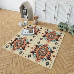 Ethnic Abstract Tribal Design Rug 1