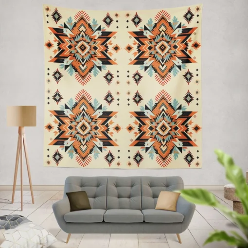 Ethnic Abstract Tribal Design Wall Tapestry