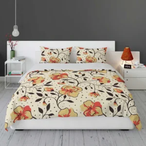 Ethnic Art Blossom Floral Pattern Bedding Set 1