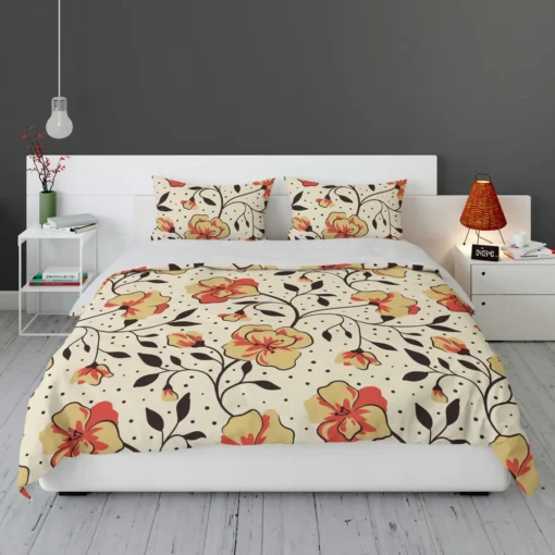 Ethnic Art Blossom Floral Pattern Bedding Set 1