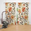 Ethnic Art Blossom Floral Pattern Curtain