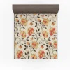 Ethnic Art Blossom Floral Pattern Fitted Sheet