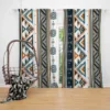 Ethnic Batik Ornamental Design Curtain