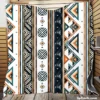 Ethnic Batik Ornamental Design Quilt Blanket