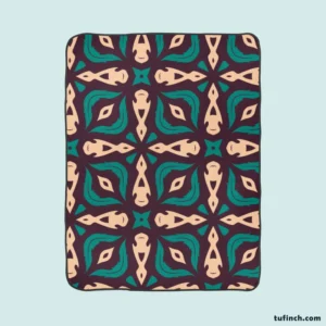 Ethnic Batik Pattern Fleece Blanket 1