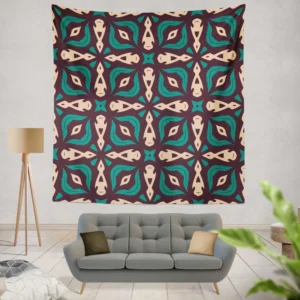 Ethnic Batik Pattern Wall Tapestry