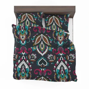 Ethnic Bohemian Attractive Black Pattern Bedding Set 2