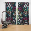 Ethnic Bohemian Attractive Black Pattern Curtain