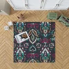 Ethnic Bohemian Attractive Black Pattern Rug