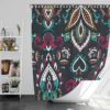 Ethnic Bohemian Attractive Black Pattern Shower Curtain