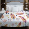 Ethnic Feather Boho Pattern Duvet Cover