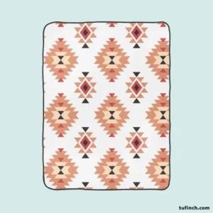 Ethnic Geometric Pattern Fleece Blanket 1