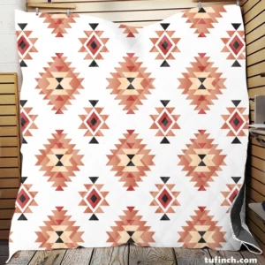 Ethnic Geometric Pattern Quilt Blanket