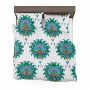 Ethnic Green Turquoise Pattern Bedding Set 2